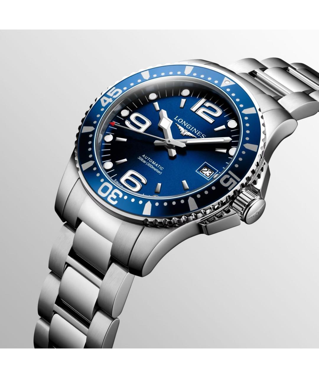 LONGINES Синие часы, фото 2