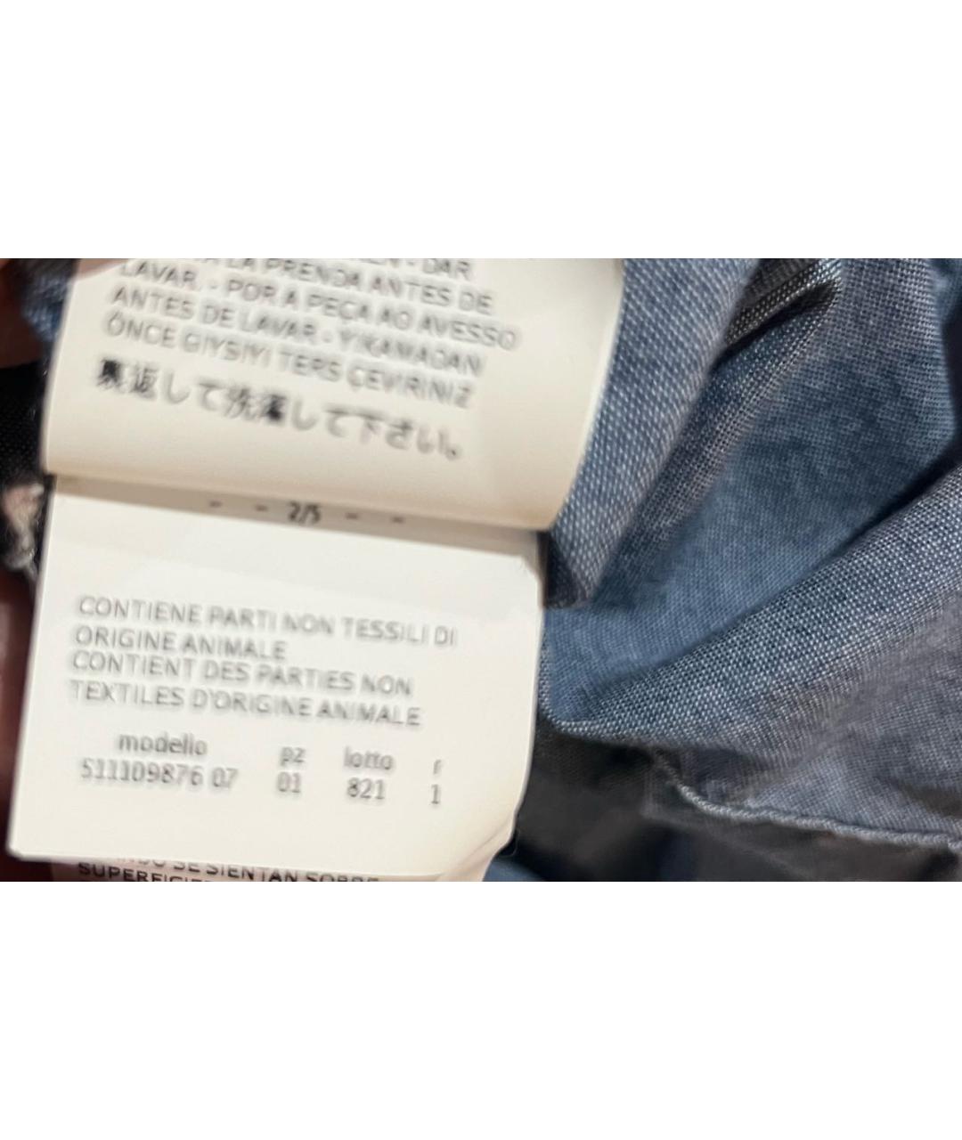 MAX MARA Синяя хлопковая рубашка, фото 7