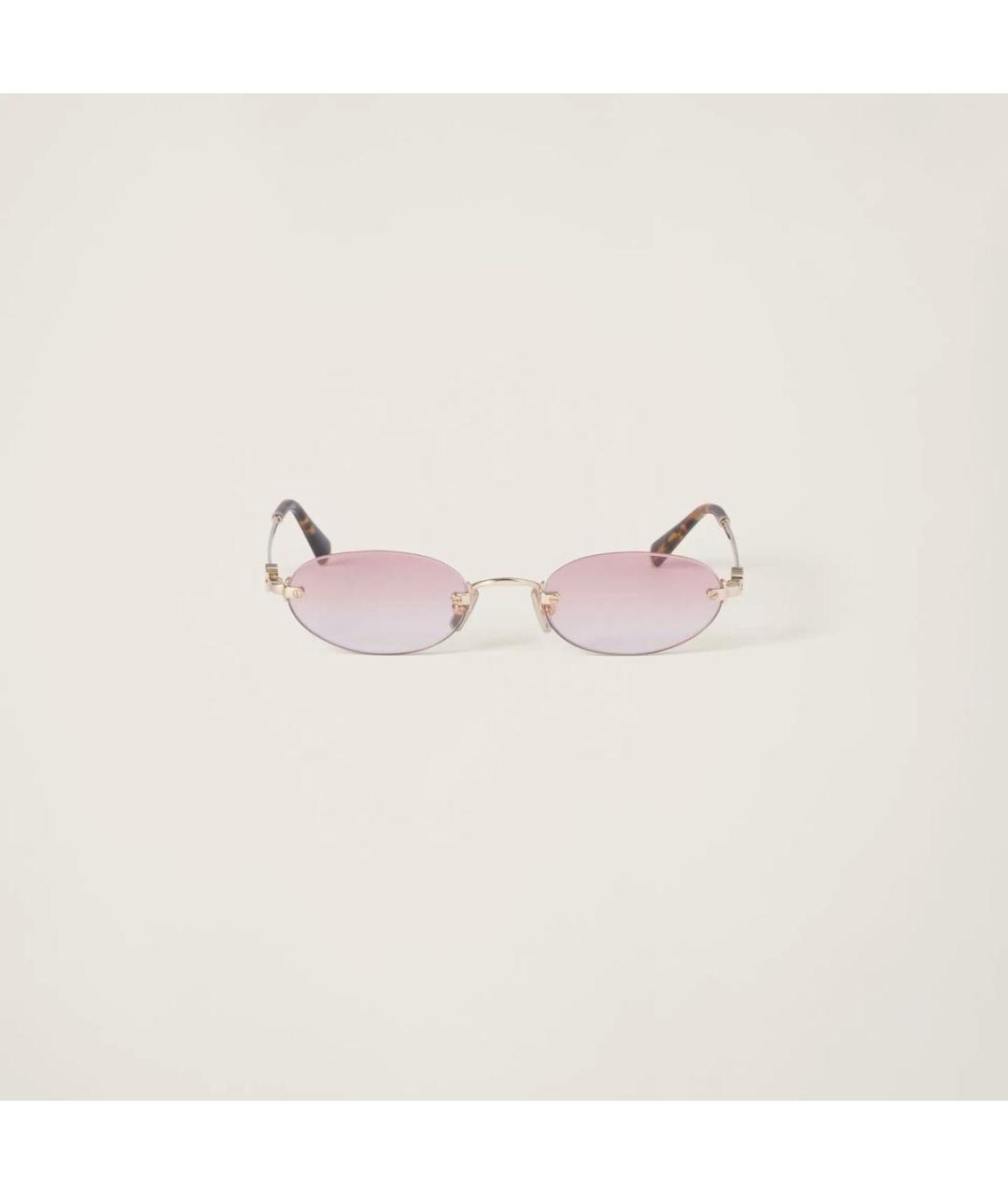MIU MIU Коралловые металлические солнцезащитные очки, фото 8