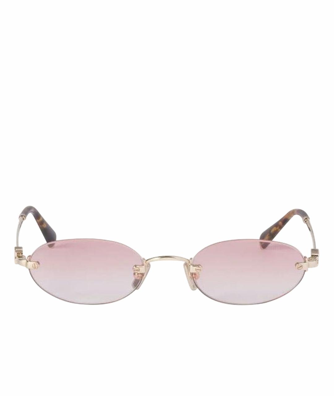 MIU MIU Коралловые металлические солнцезащитные очки, фото 1