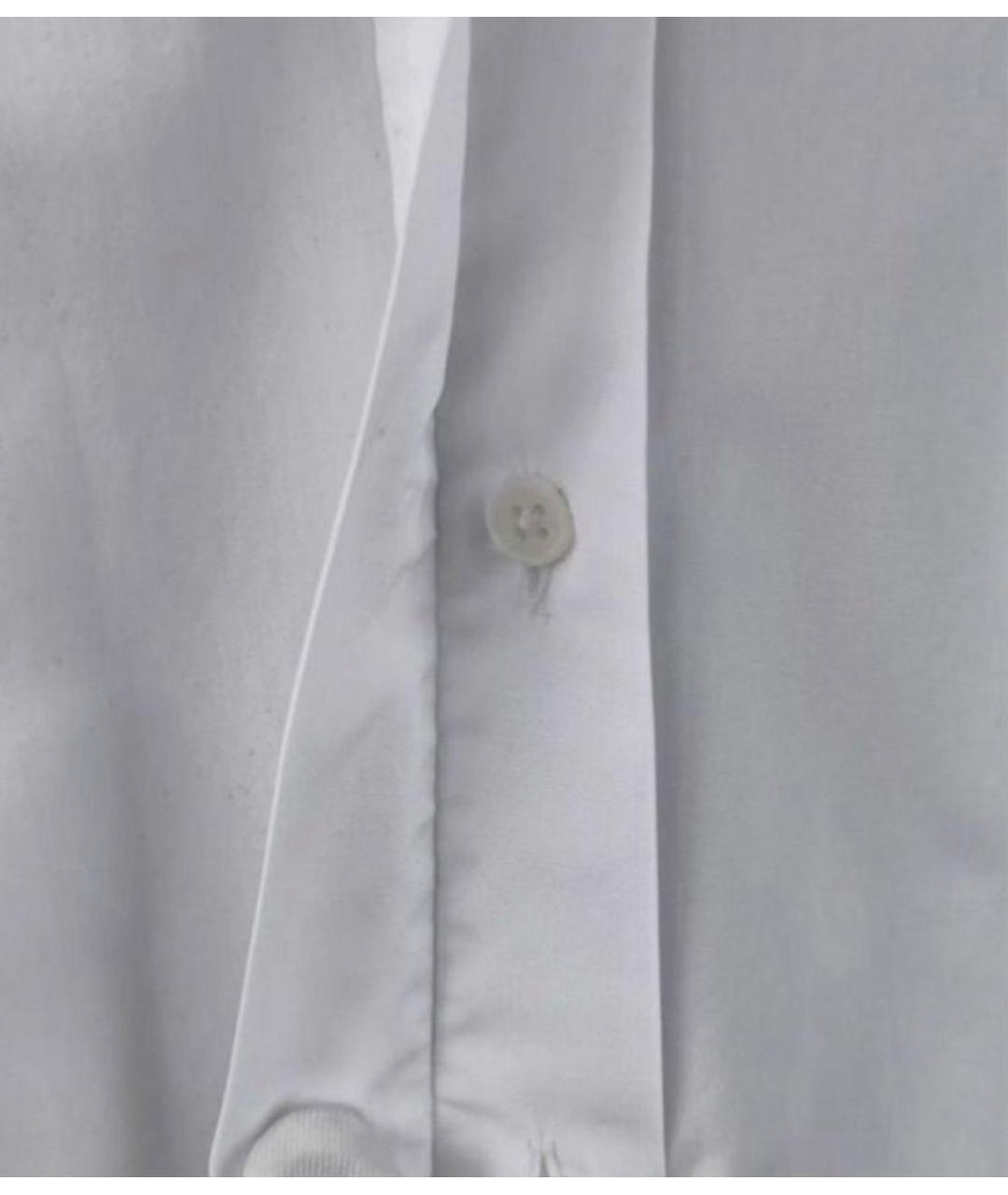 JIL SANDER Белая хлопковая рубашка, фото 4