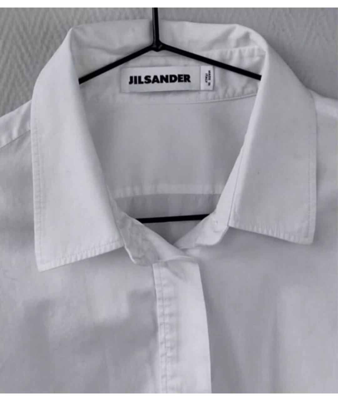 JIL SANDER Белая хлопковая рубашка, фото 3