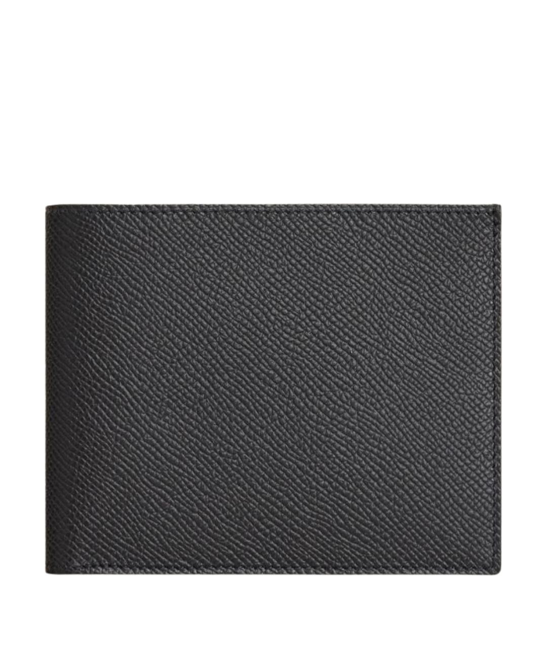 HERMES Антрацитовый кожаный кошелек, фото 1