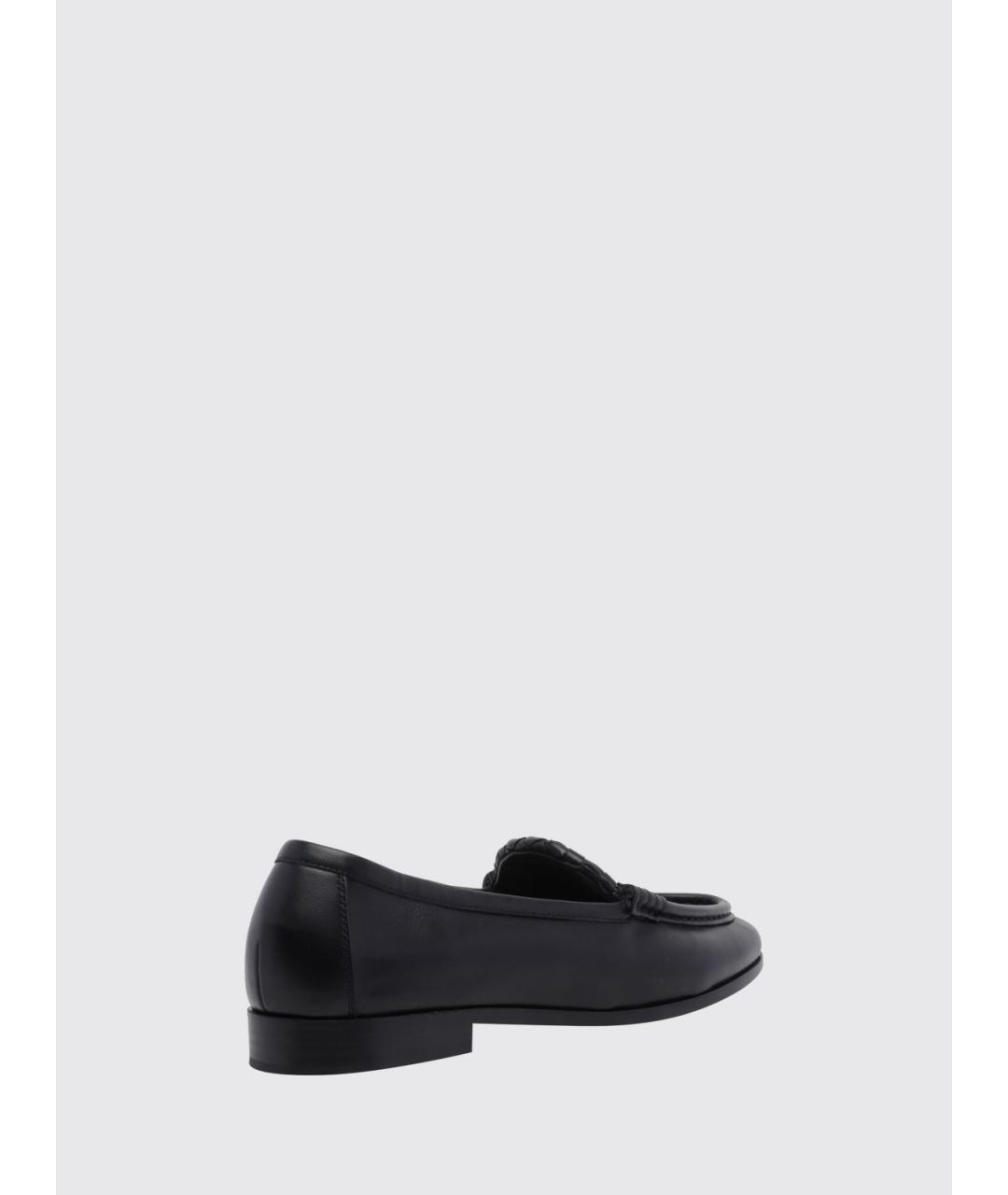 BOTTEGA VENETA Черные кожаные лоферы, фото 3