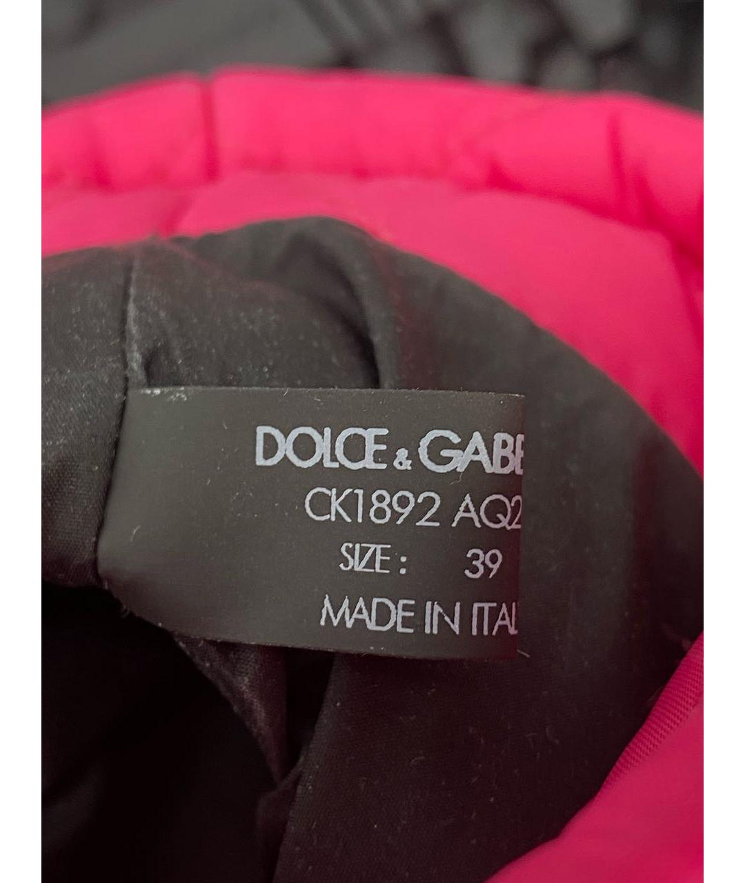 DOLCE&GABBANA Фуксия текстильные сапоги, фото 8