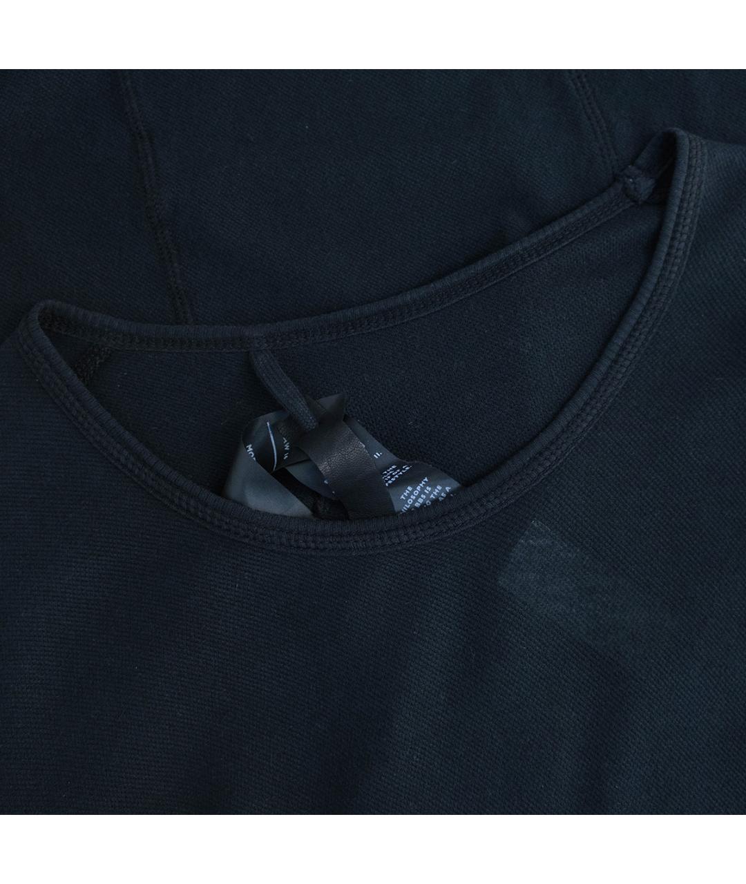 BORIS BIDJAN Черное хлопковое повседневное платье, фото 3