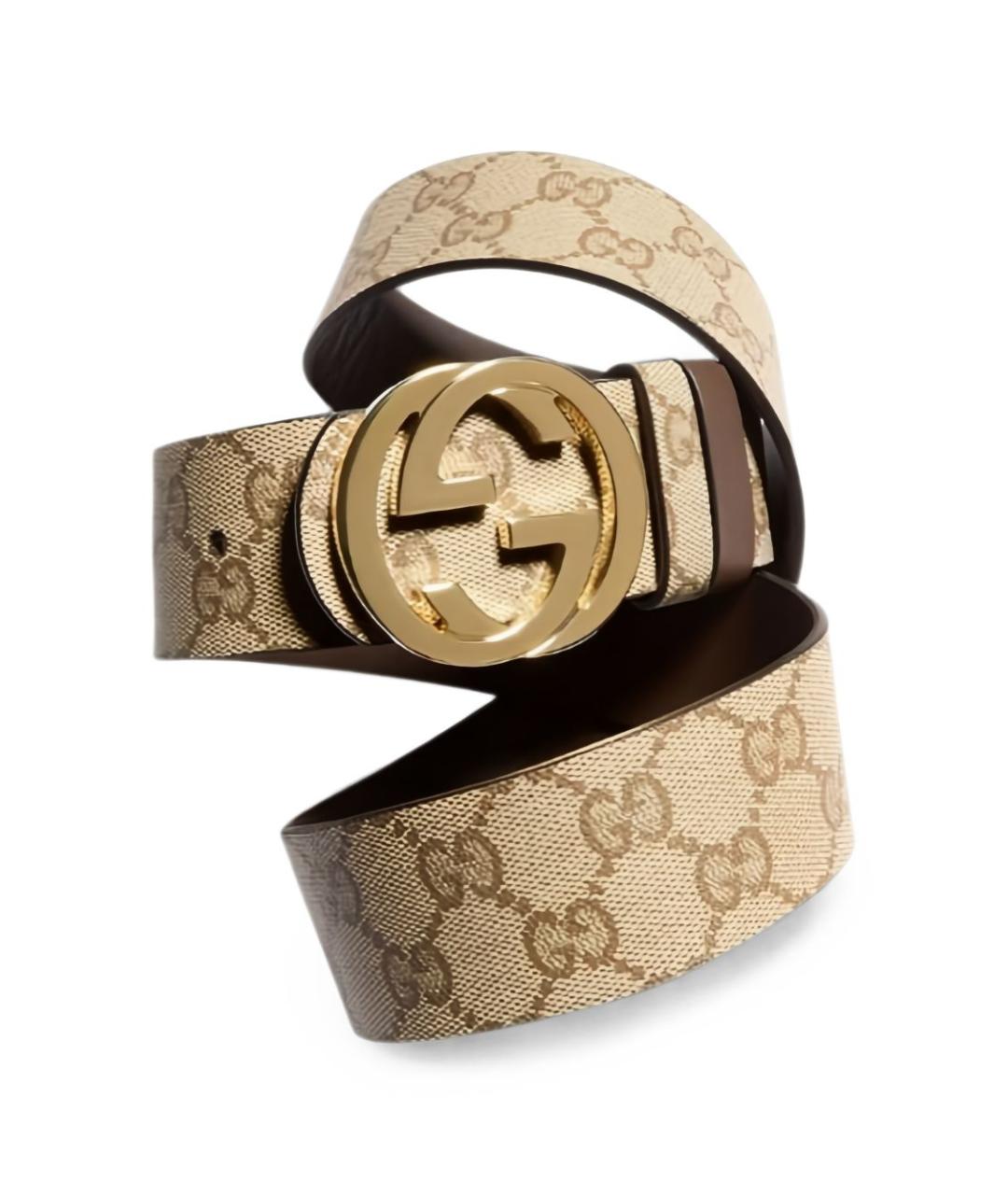 GUCCI Бежевый ремень, фото 4
