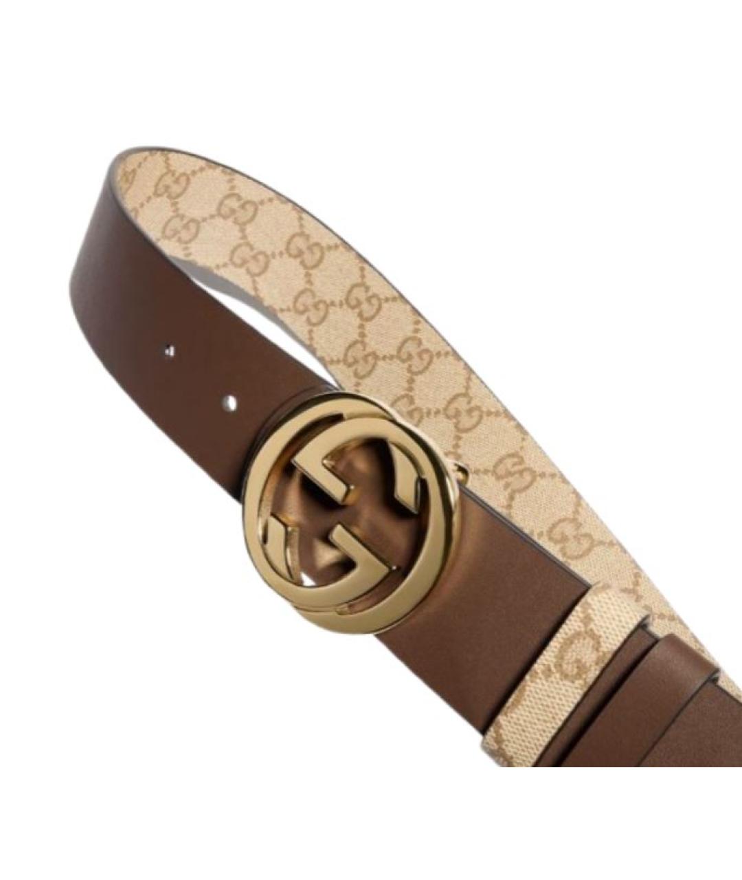 GUCCI Бежевый ремень, фото 2