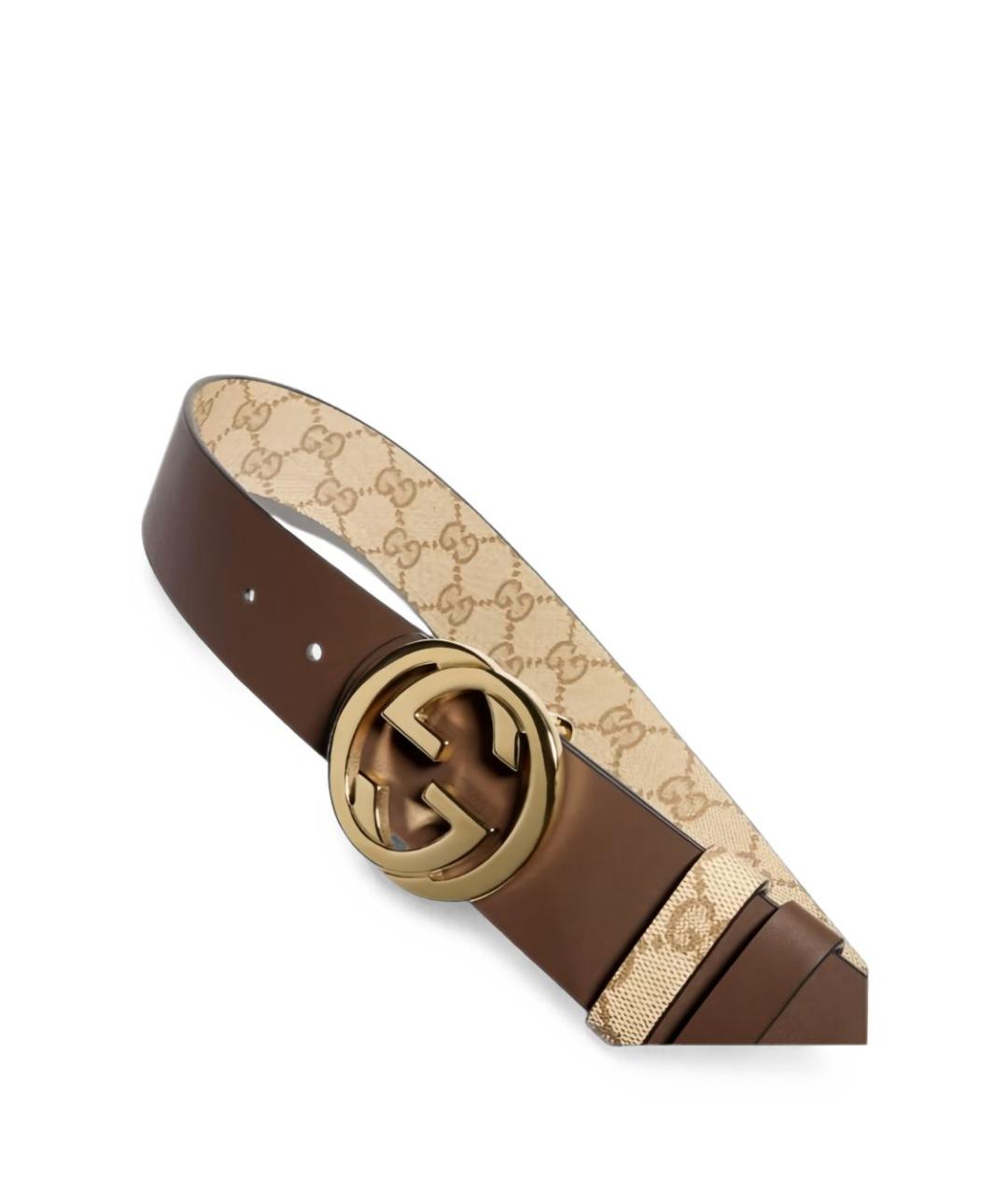 GUCCI Бежевый ремень, фото 3