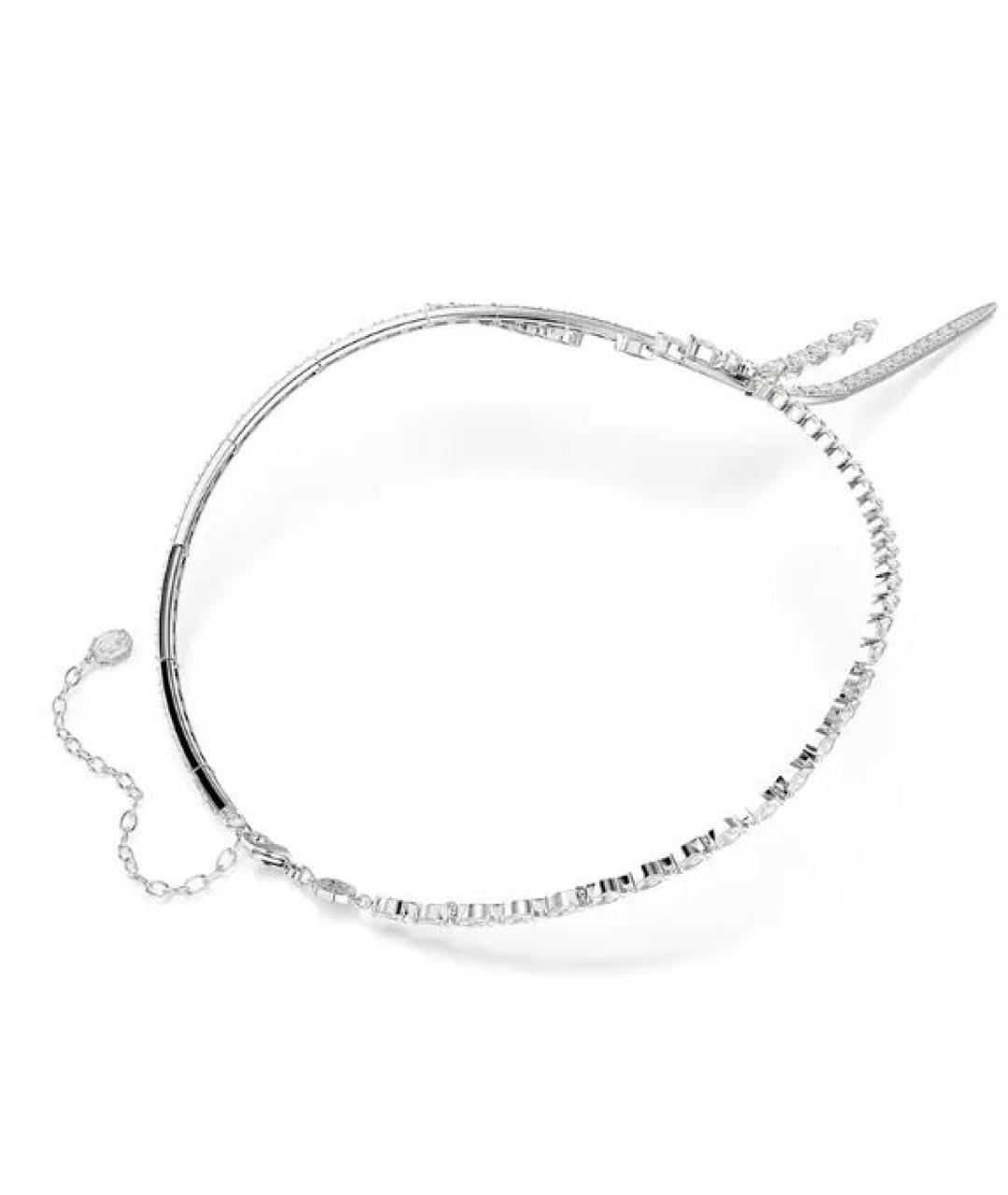 SWAROVSKI Серебряное металлическое колье, фото 2