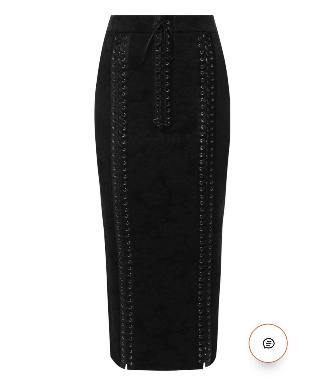 DOLCE&GABBANA Черная юбка миди, фото 6