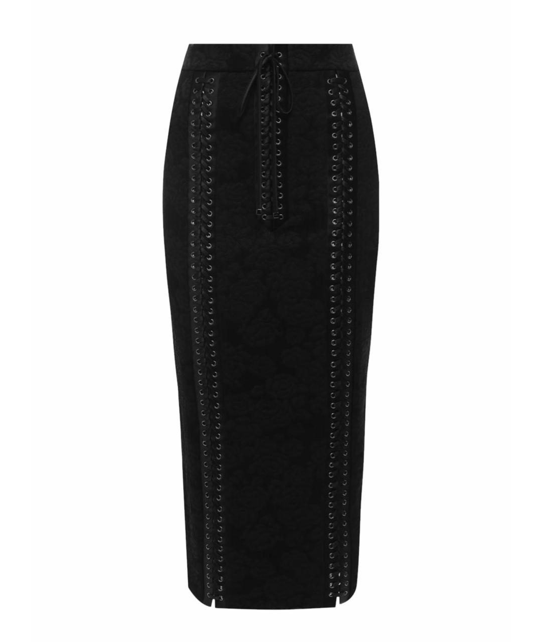 DOLCE&GABBANA Черная юбка миди, фото 1
