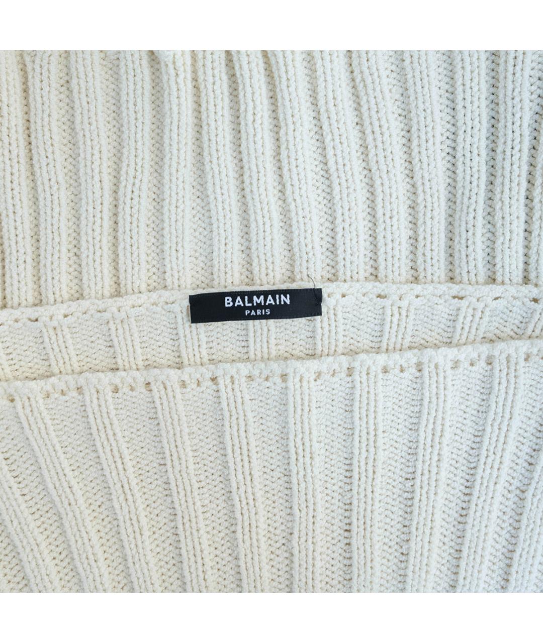 BALMAIN Белый хлопковый костюм с юбками, фото 6