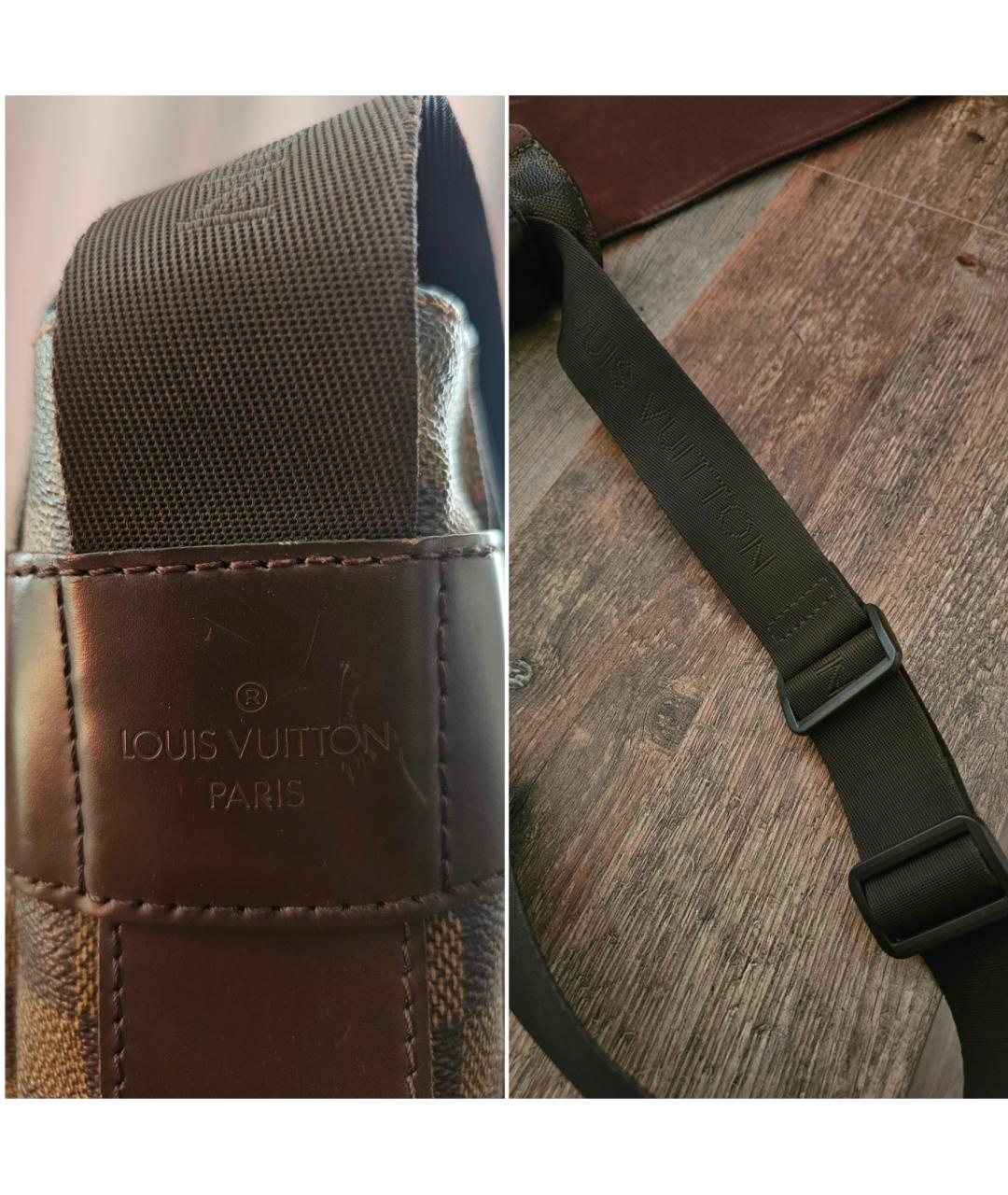 LOUIS VUITTON Коричневая сумка на плечо из канвы, фото 6