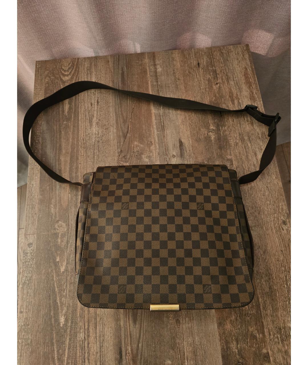 LOUIS VUITTON Коричневая сумка на плечо из канвы, фото 8
