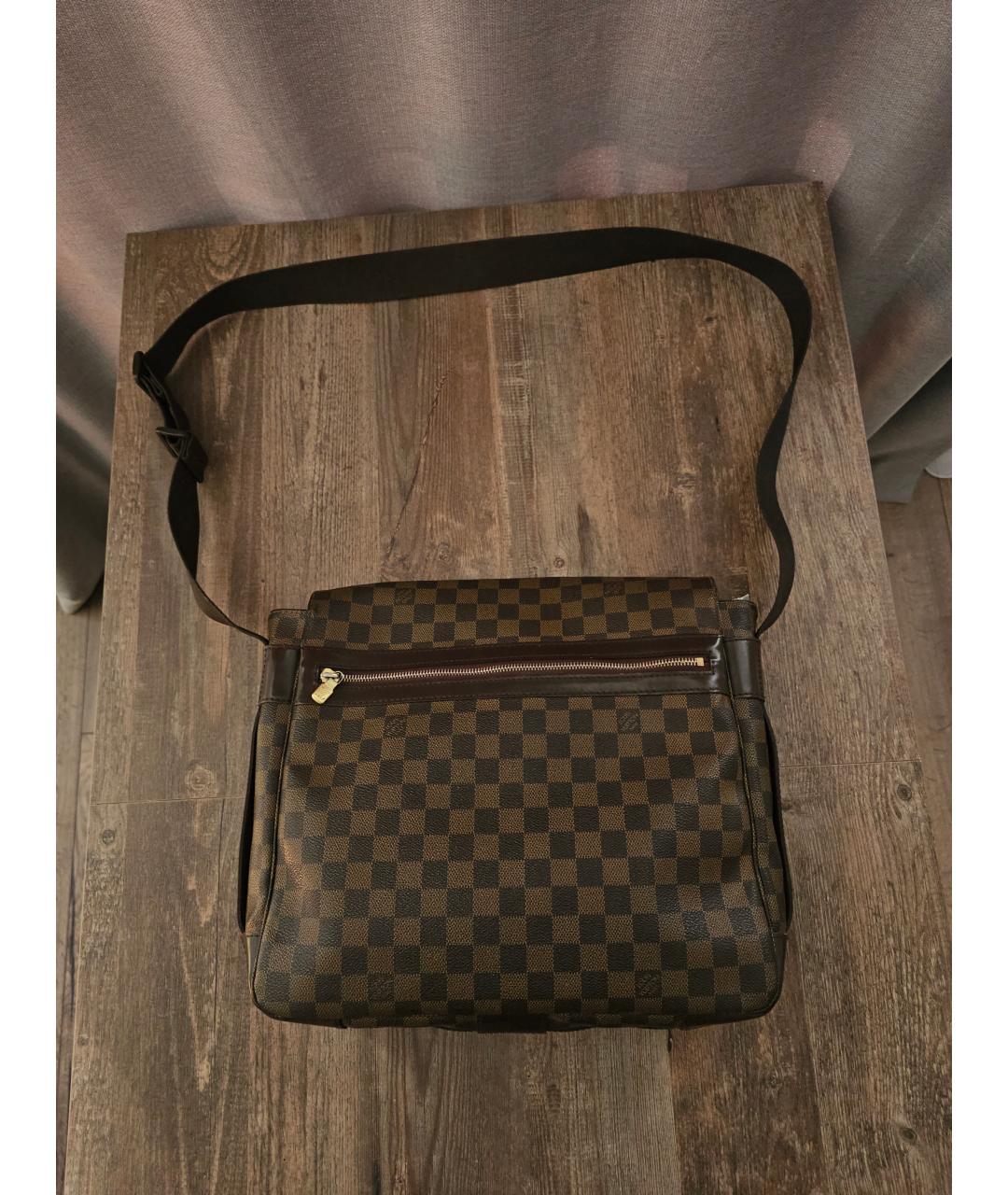 LOUIS VUITTON Коричневая сумка на плечо из канвы, фото 3