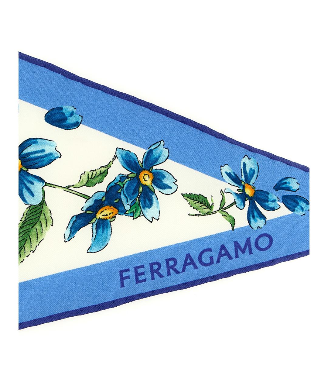 FERRAGAMO Мульти шелковый шарф, фото 3