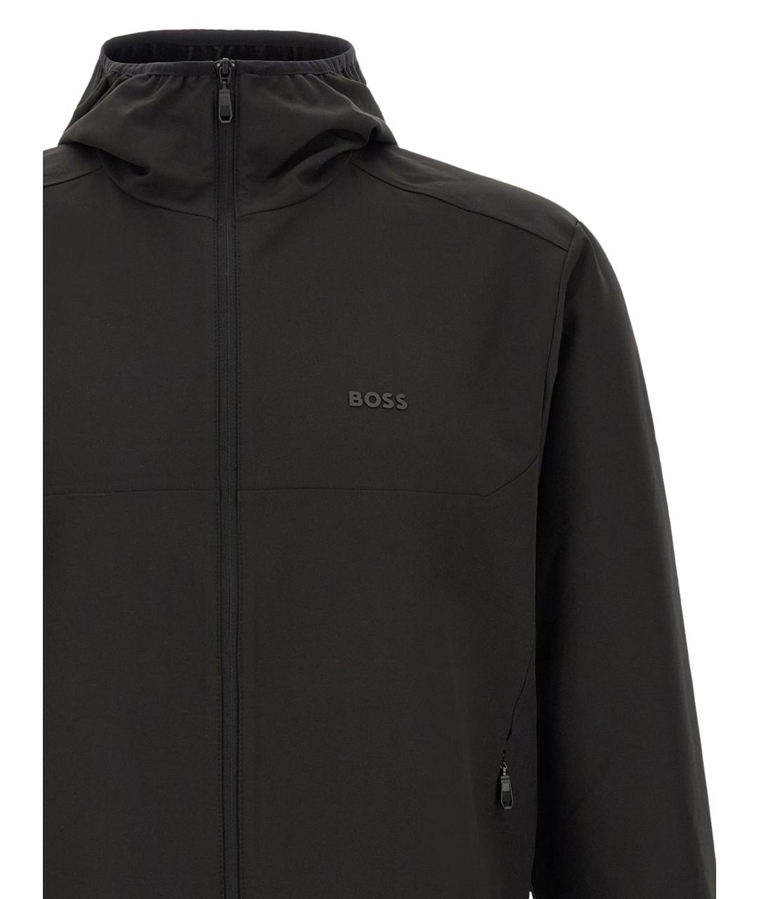 HUGO BOSS Черная синтетическая куртка, фото 3