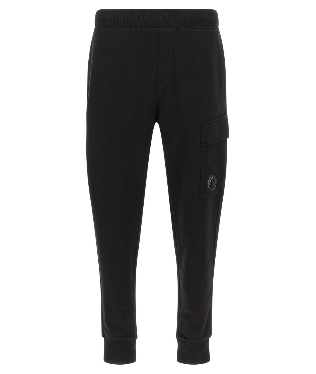 CP COMPANY Черные хлопковые повседневные брюки, фото 1