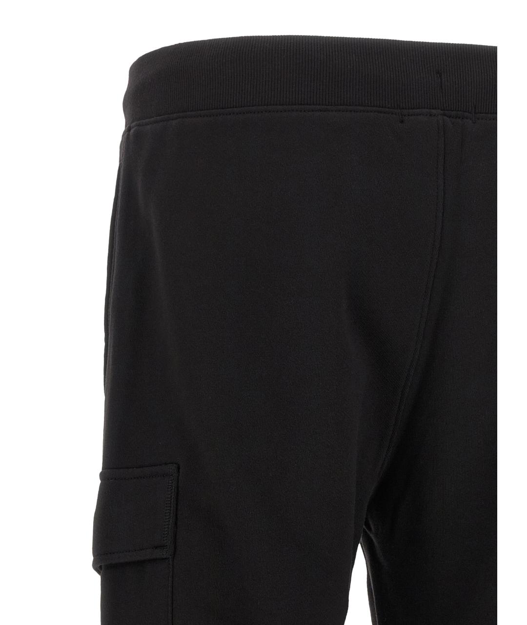 CP COMPANY Черные хлопковые повседневные брюки, фото 4