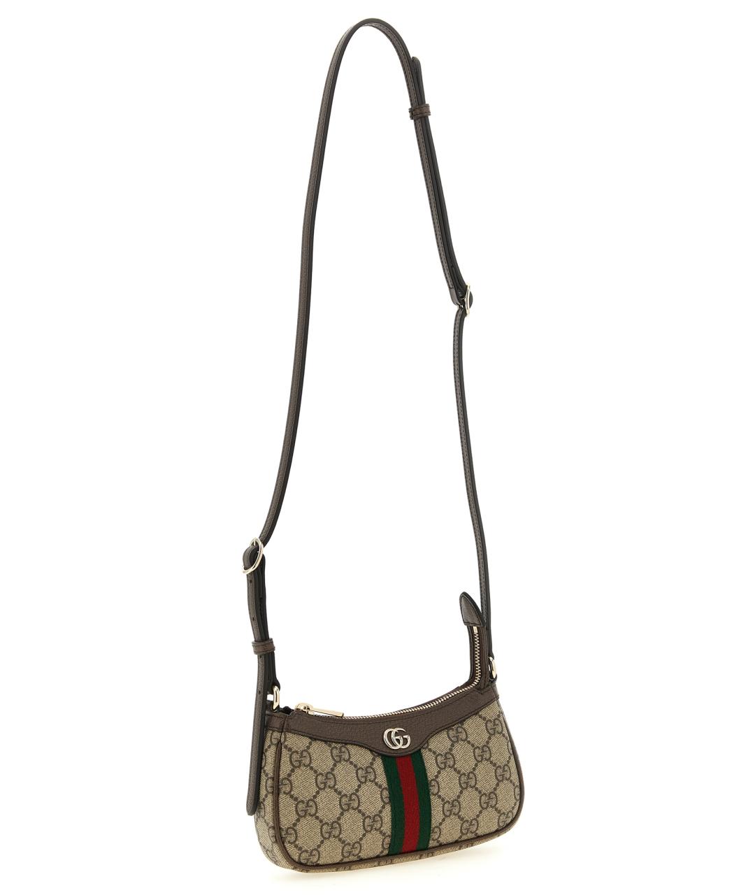 GUCCI Бежевая сумка через плечо из искусственной кожи, фото 3