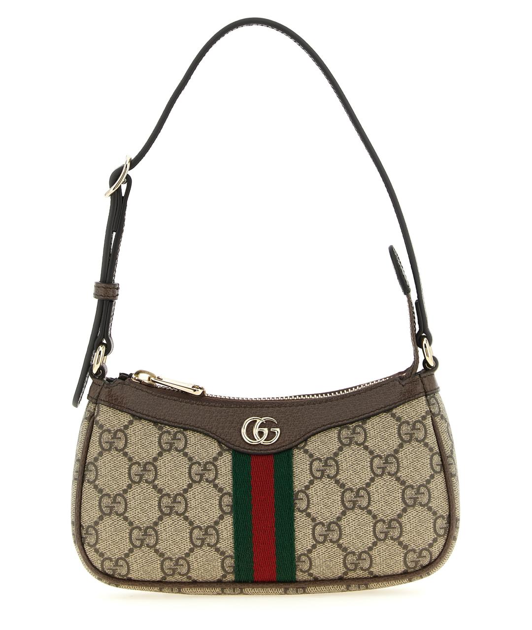 GUCCI Бежевая сумка через плечо из искусственной кожи, фото 1