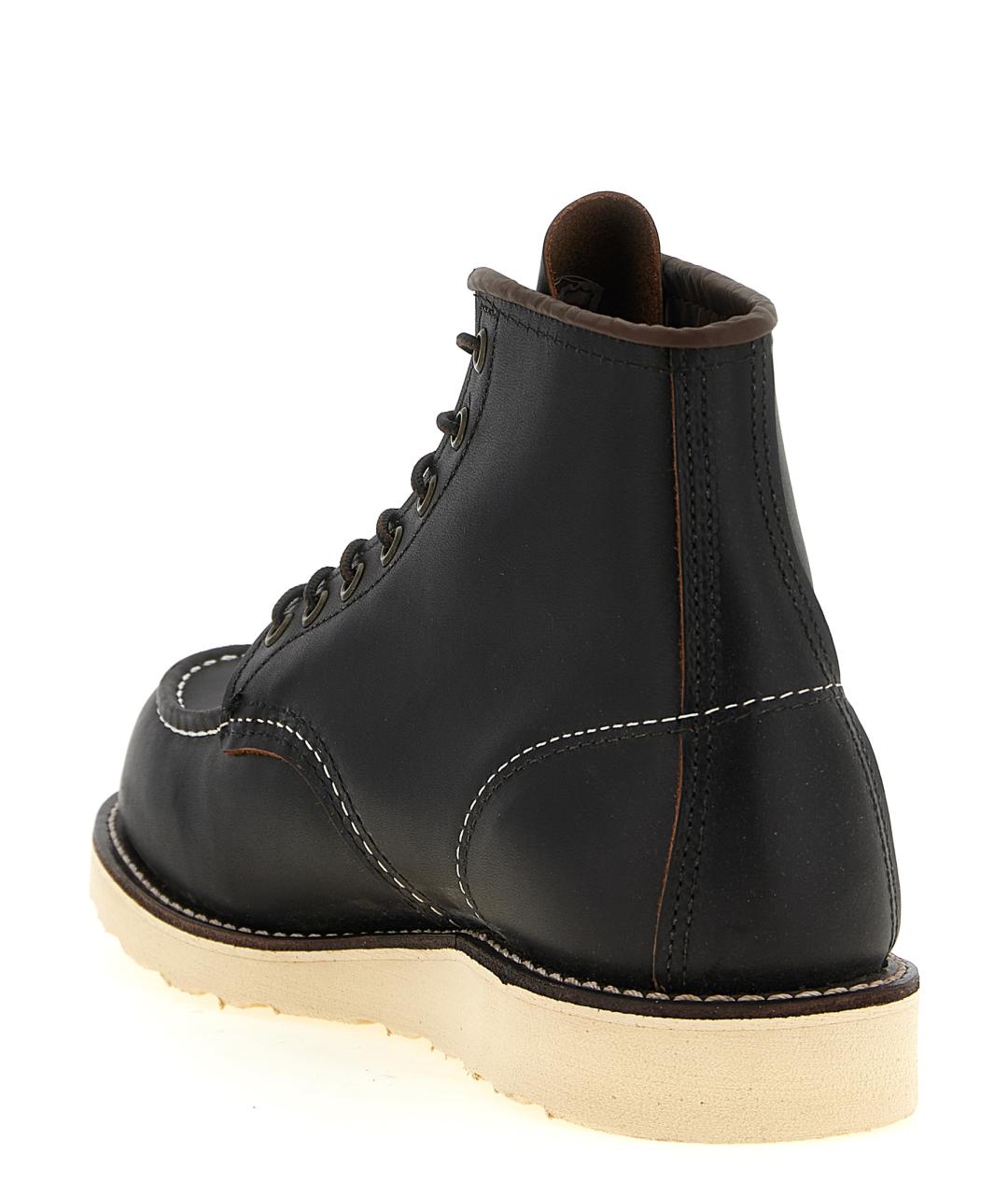 RED WING Черные кожаные высокие ботинки, фото 3