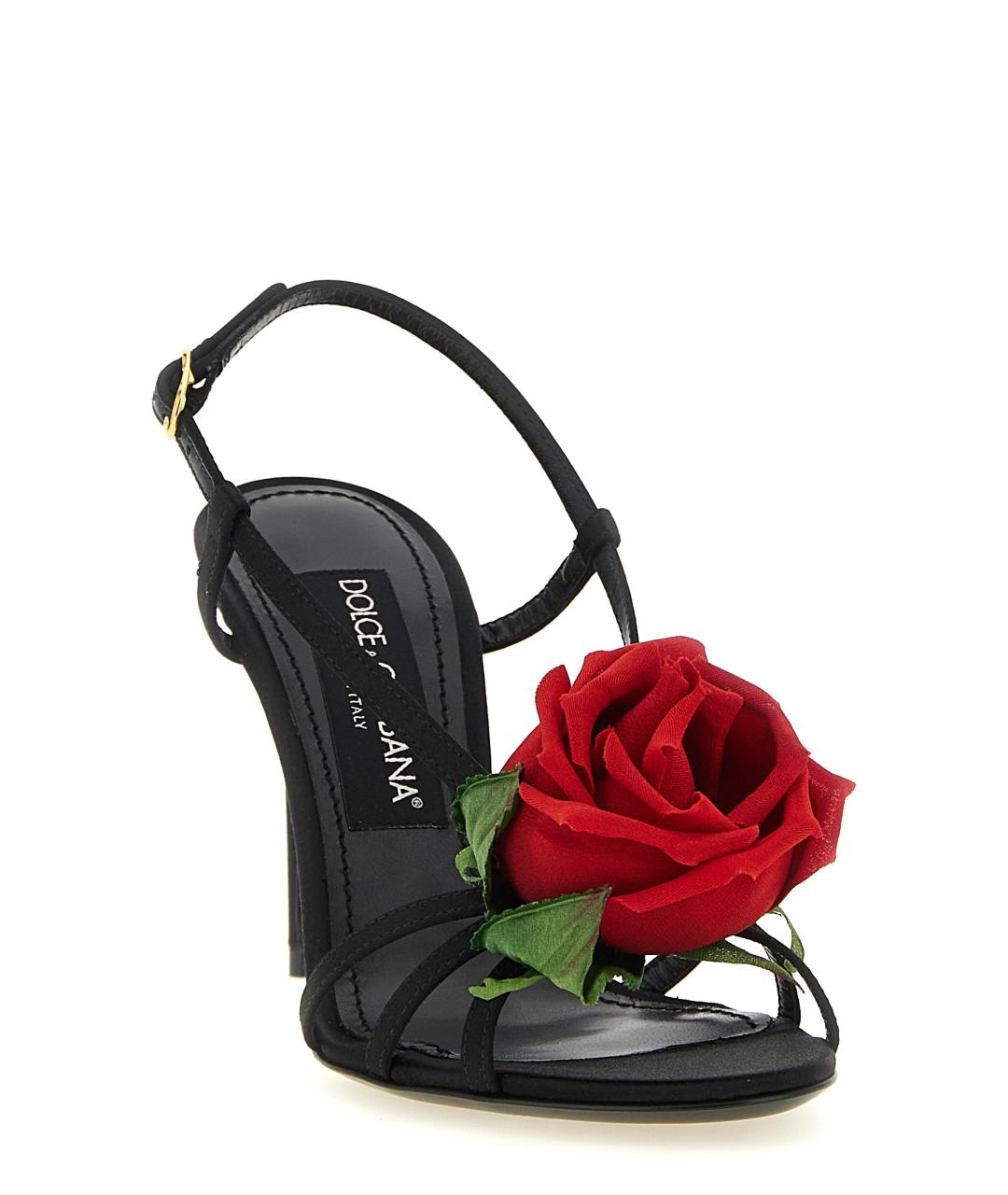 DOLCE&GABBANA Черные босоножки, фото 2