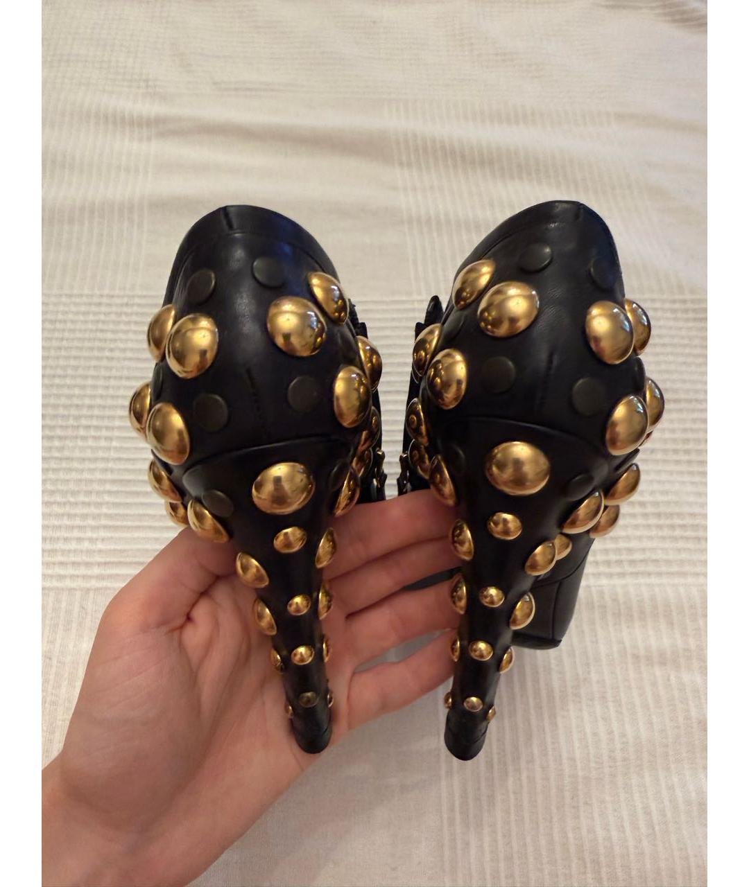 GUCCI Черные кожаные ботильоны, фото 3