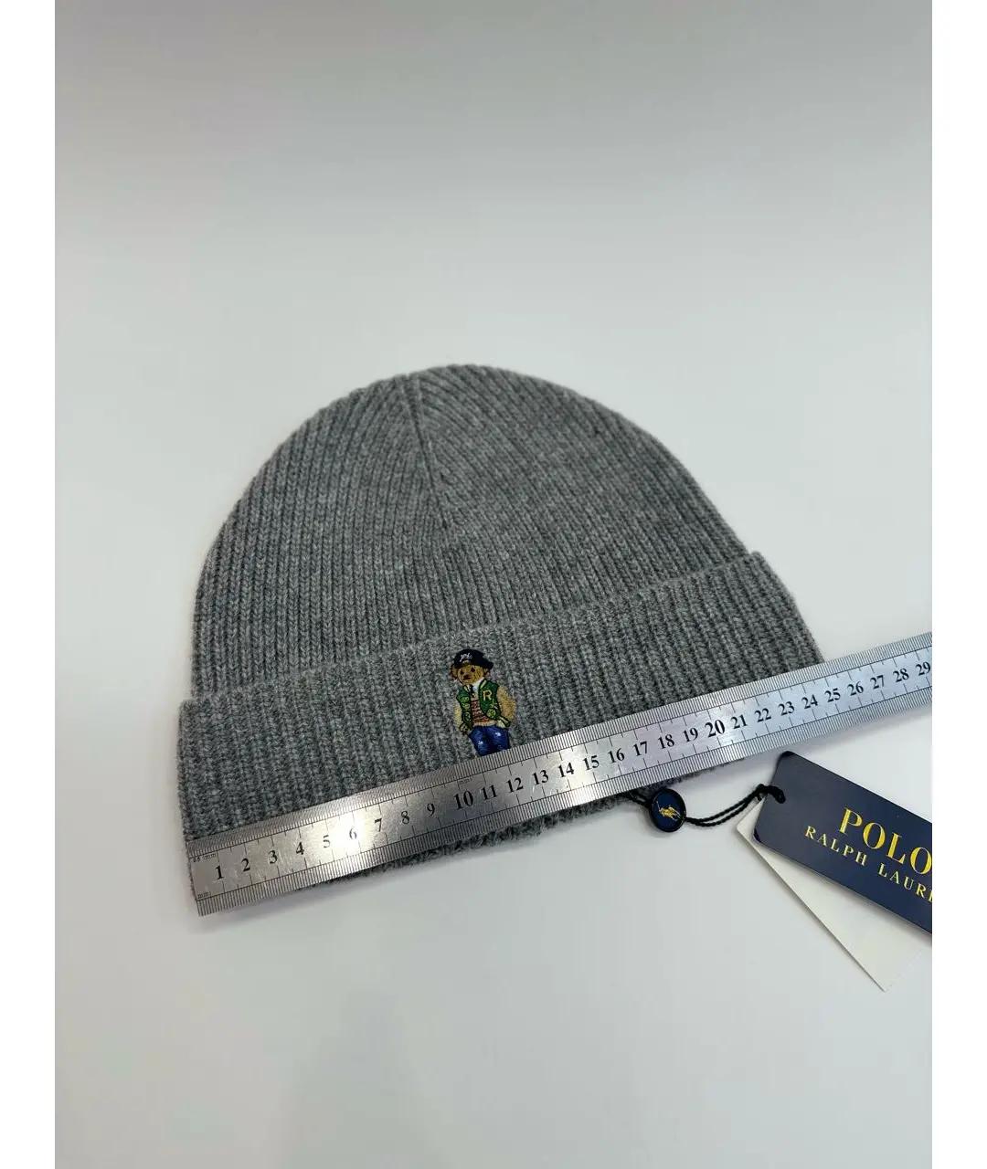 POLO RALPH LAUREN Серая шерстяная шапка, фото 5