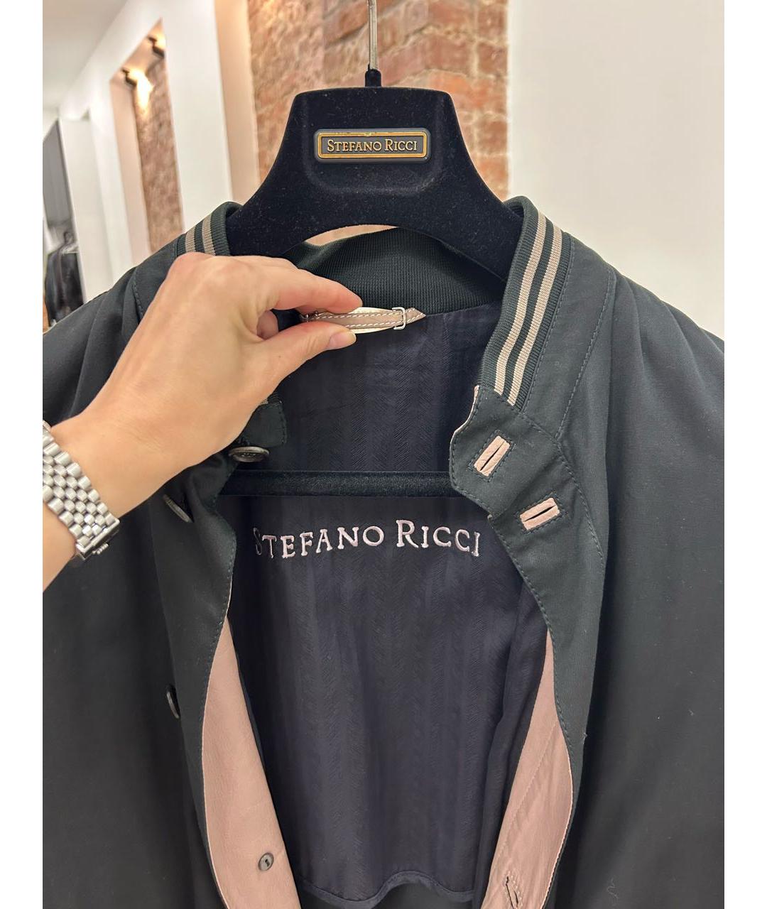 STEFANO RICCI Черная куртка, фото 6