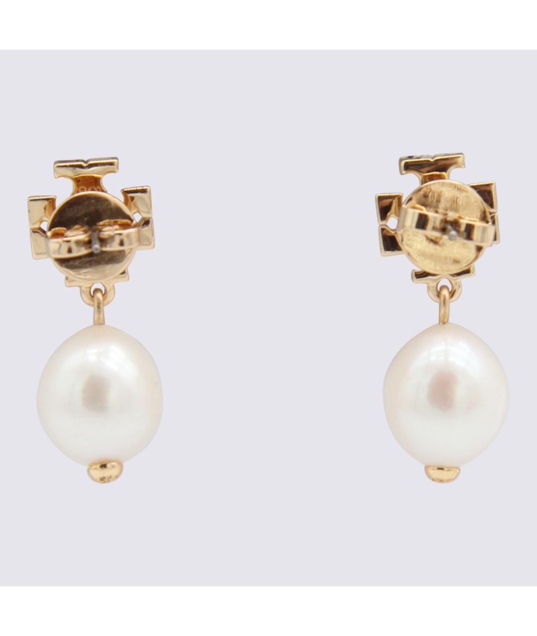 TORY BURCH Золотые латунные серьги, фото 2