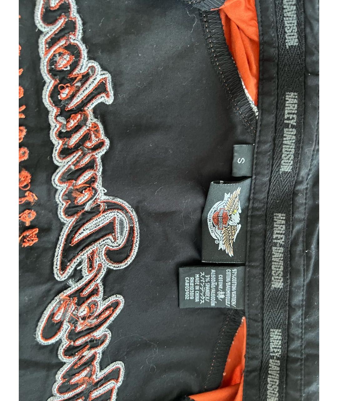 Harley Davidson Черная хлопковая рубашка, фото 4