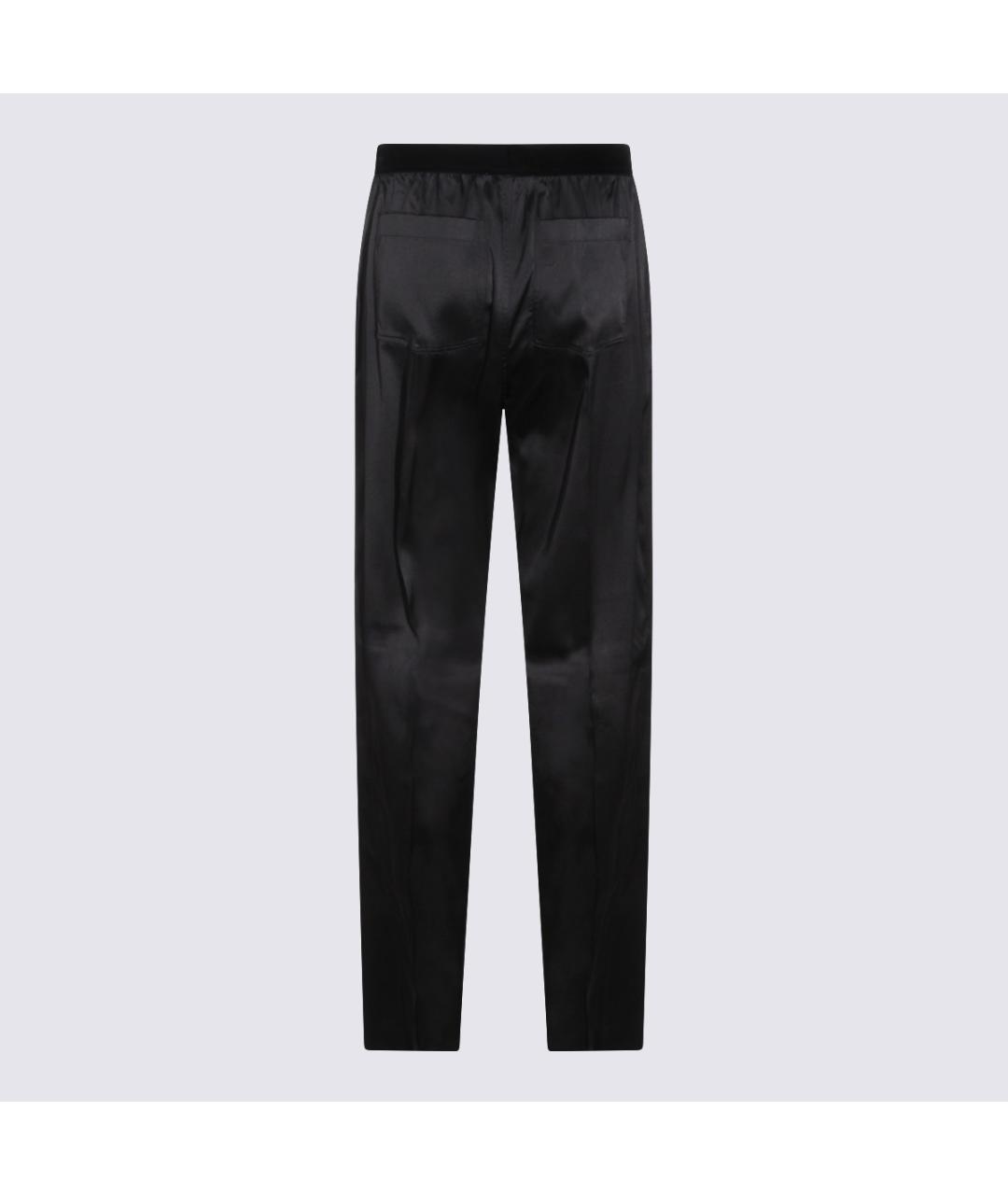 TOM FORD Черные шелковые прямые брюки, фото 2
