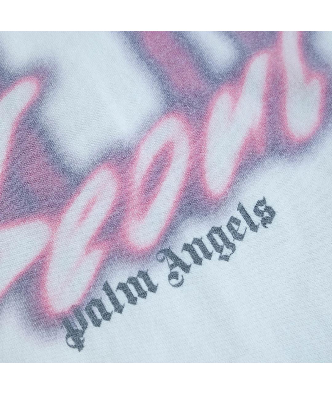 PALM ANGELS Бежевая хлопковая футболка, фото 5