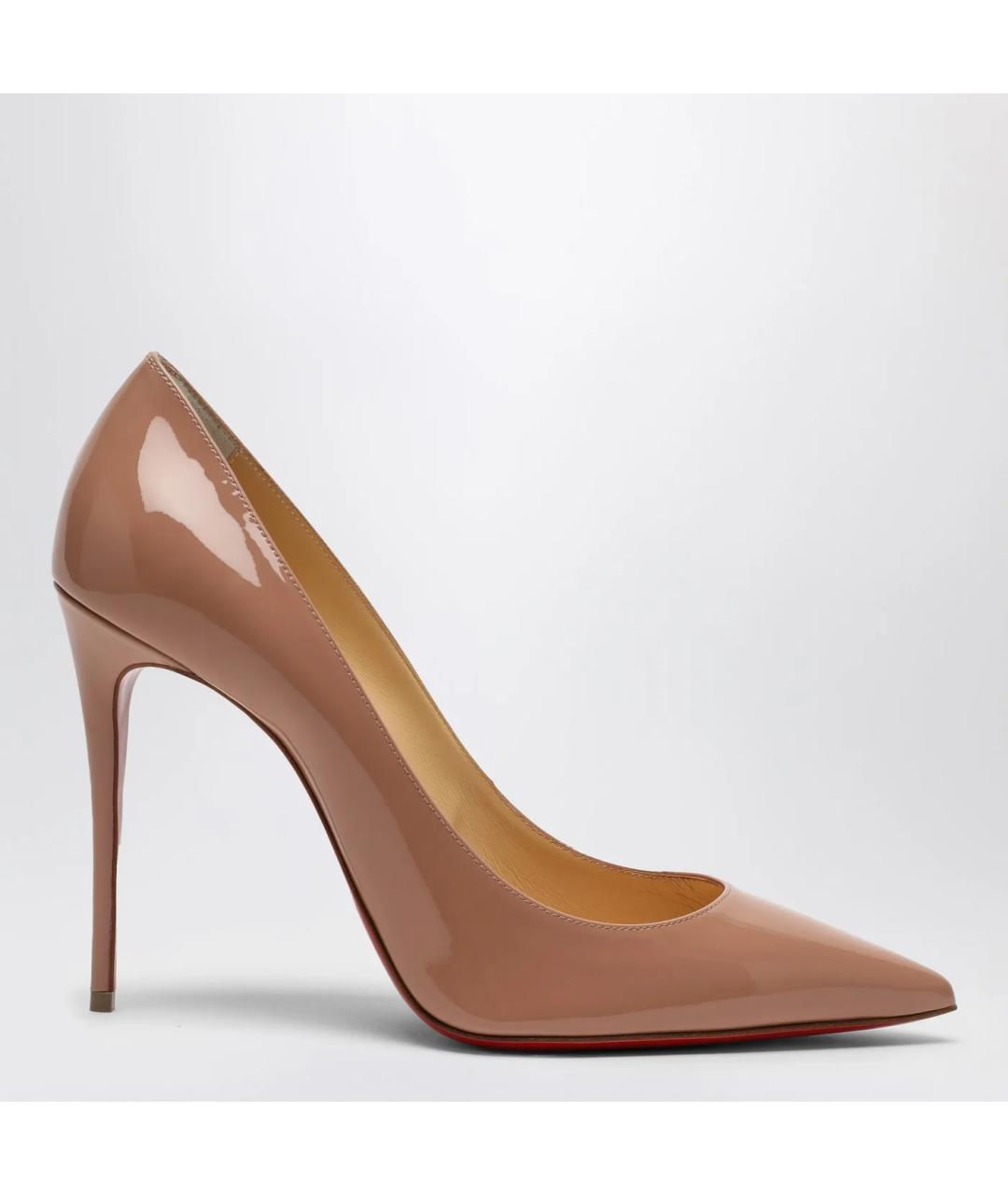 CHRISTIAN LOUBOUTIN Розовые кожаные туфли, фото 3