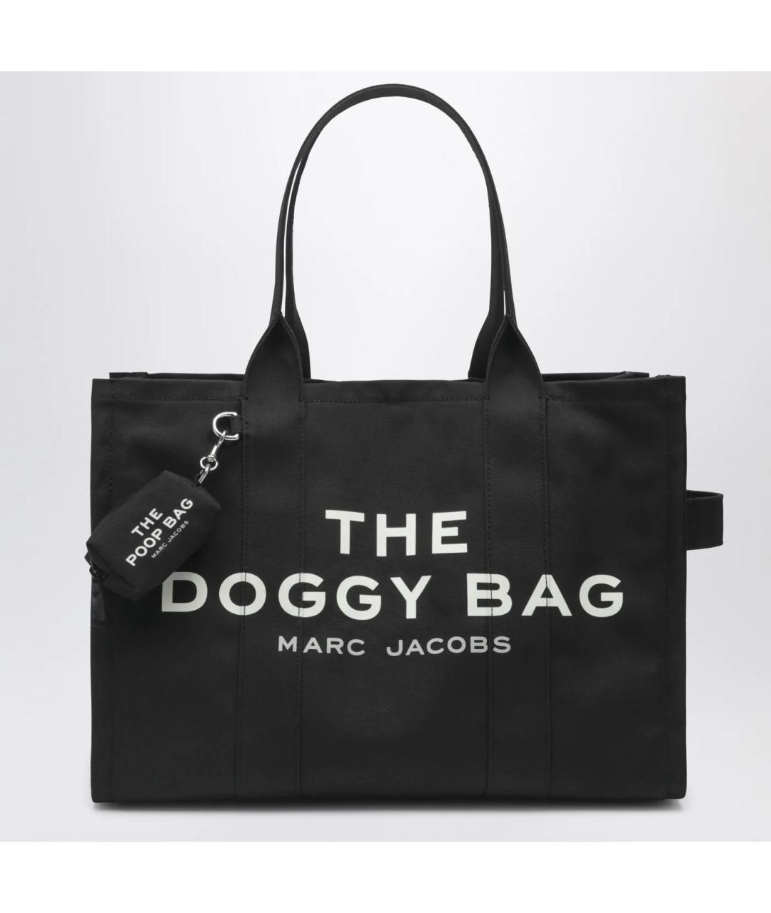 MARC JACOBS Черная хлопковая сумка тоут, фото 3