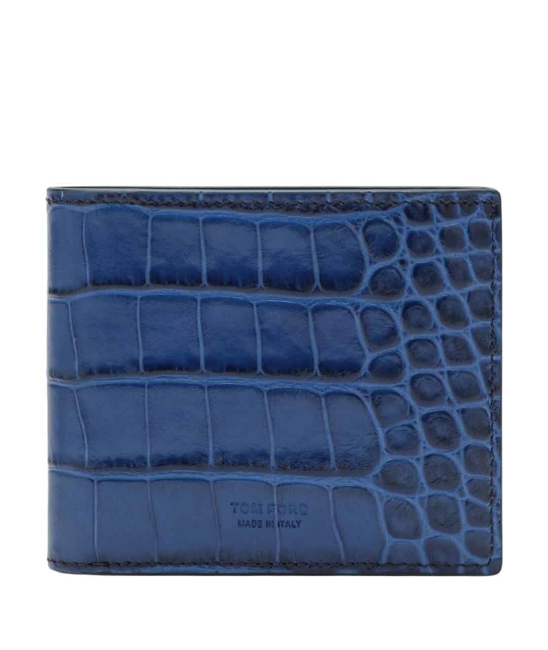 TOM FORD Синий кожаный кошелек, фото 1