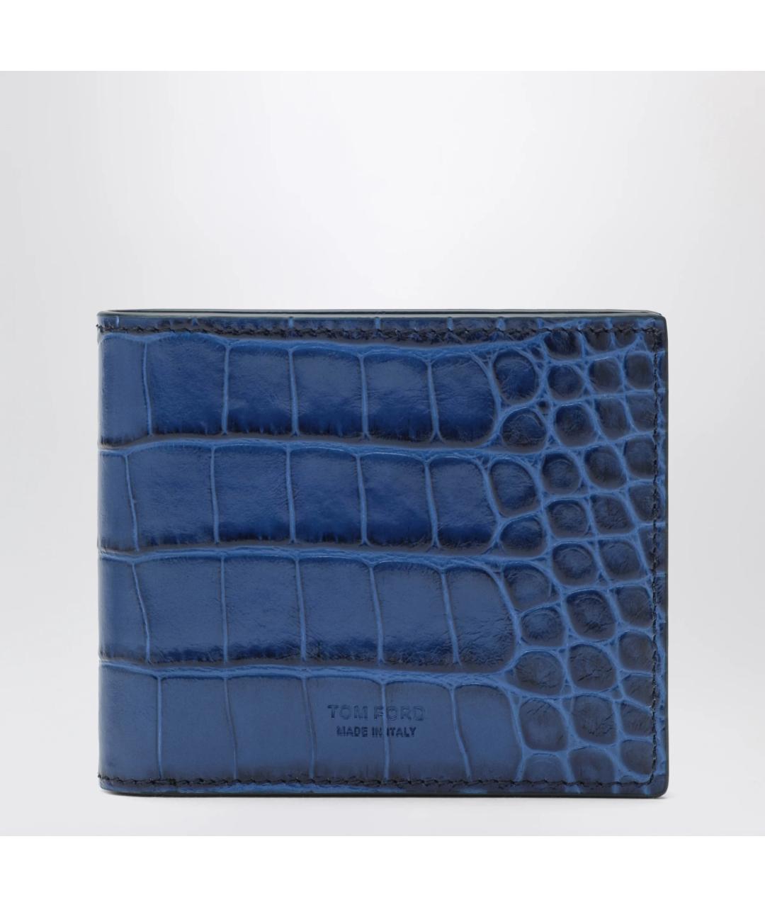 TOM FORD Синий кожаный кошелек, фото 3