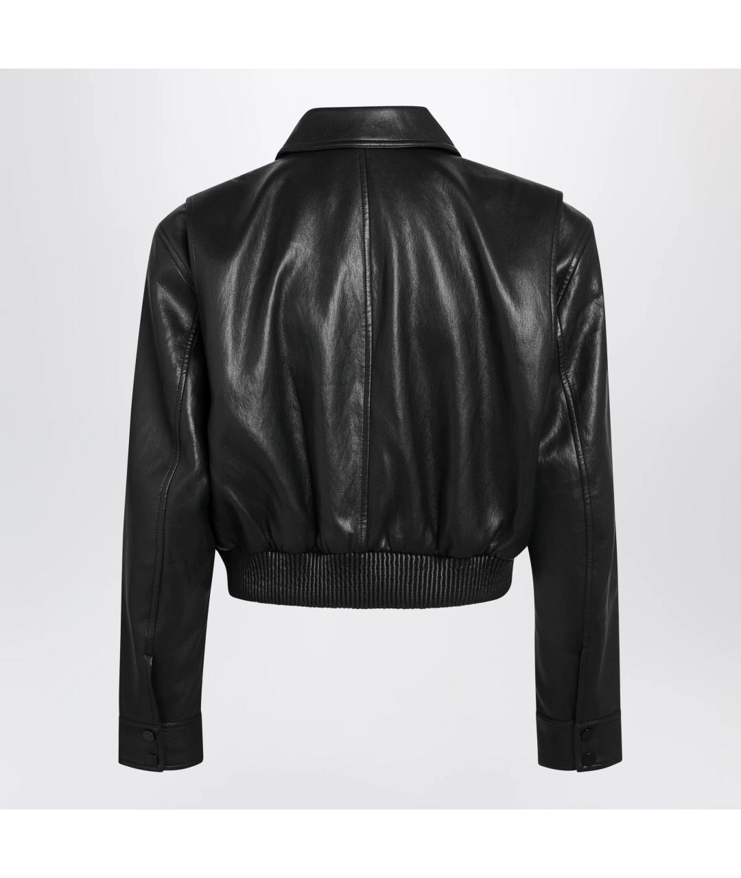 THE FRANKIE SHOP Черная синтетическая куртка, фото 2