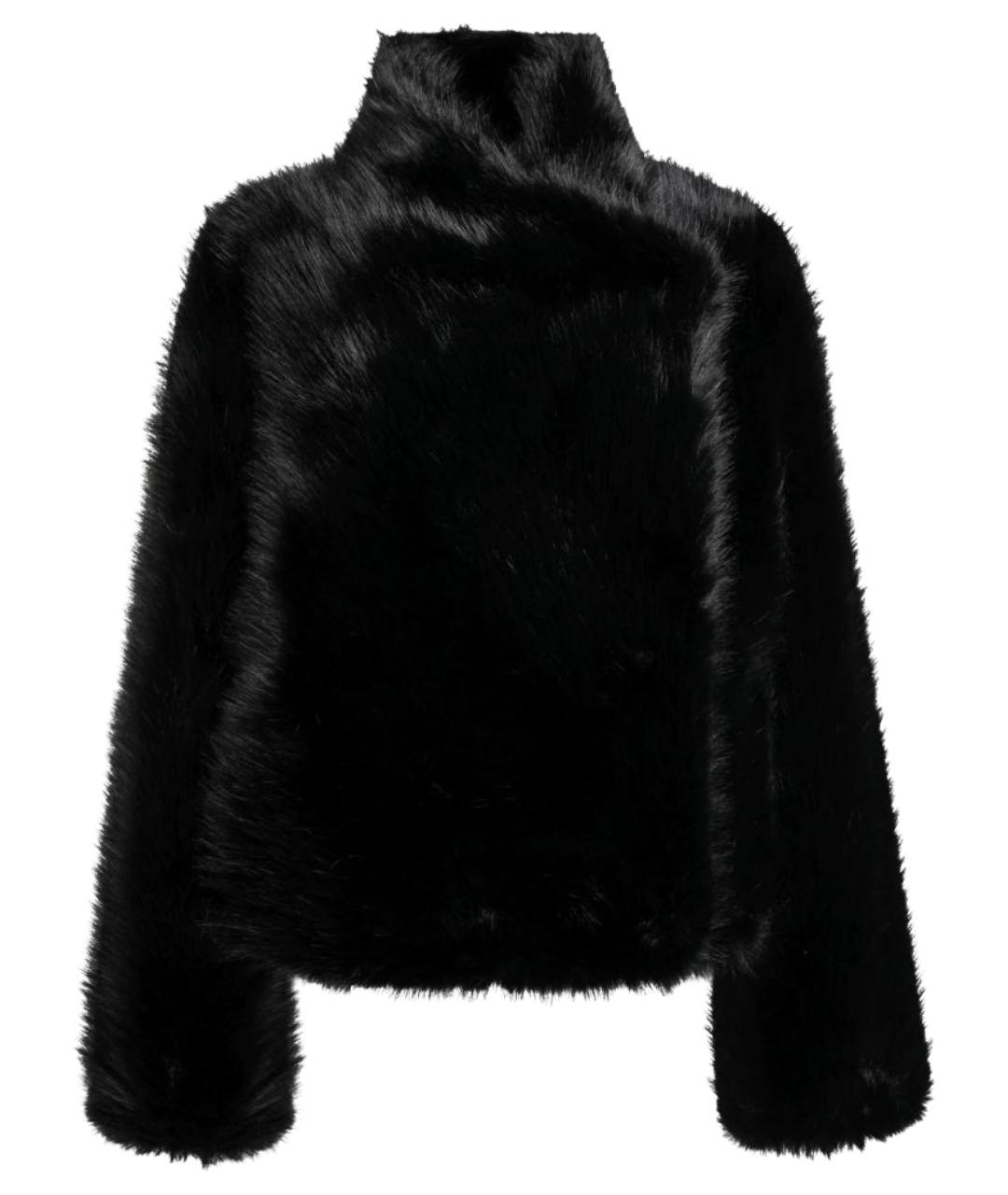 B&B COUTURE Черная синтетическая шуба, фото 1