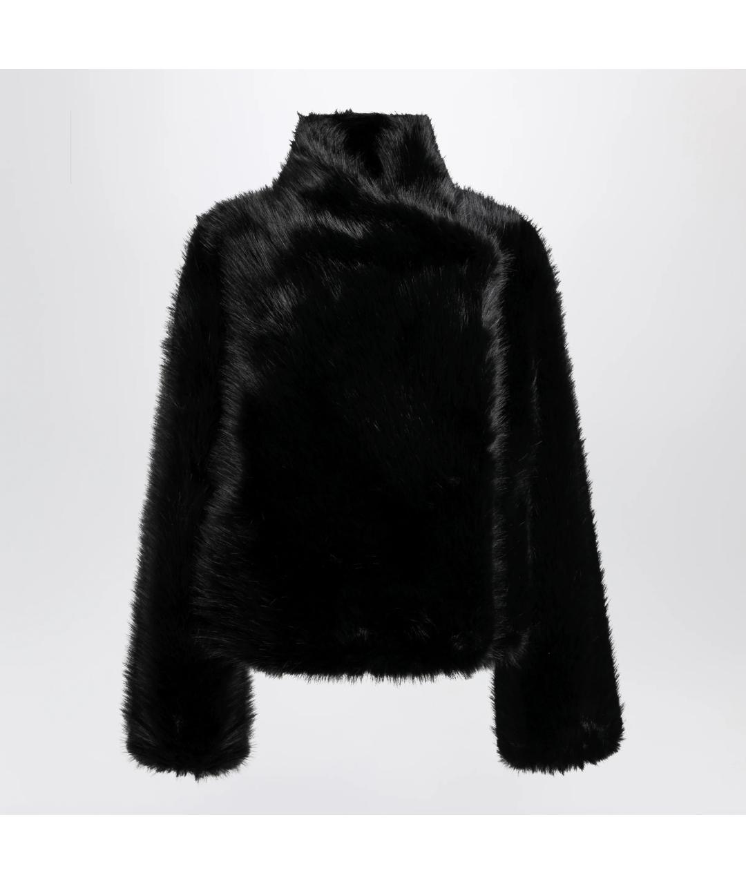 B&B COUTURE Черная синтетическая шуба, фото 3
