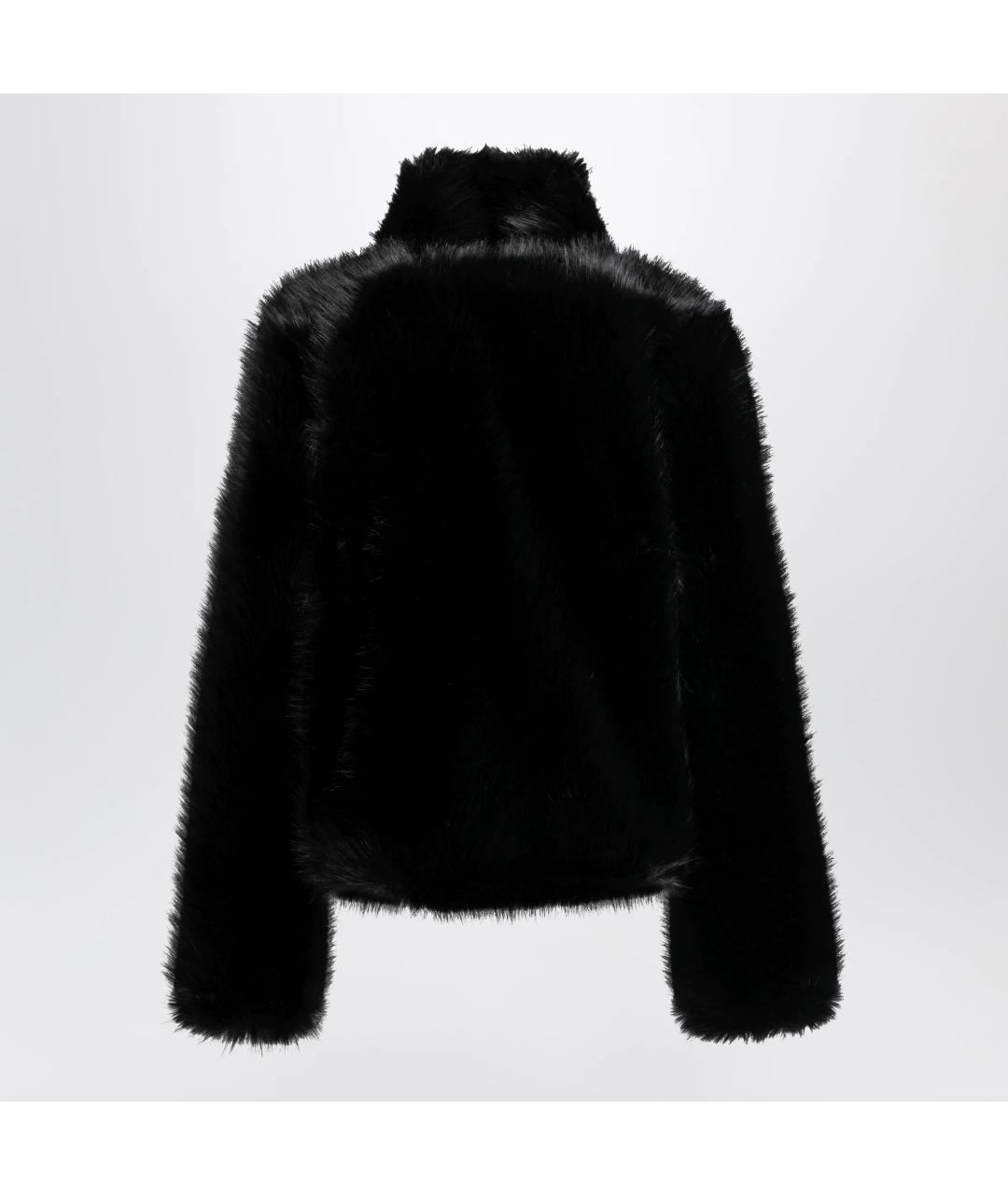 B&B COUTURE Черная синтетическая шуба, фото 2
