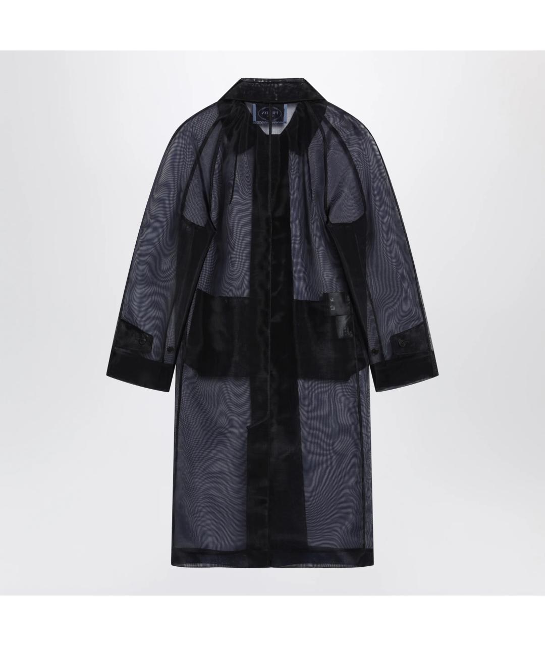 PRADA Темно-синее креповое пальто, фото 2