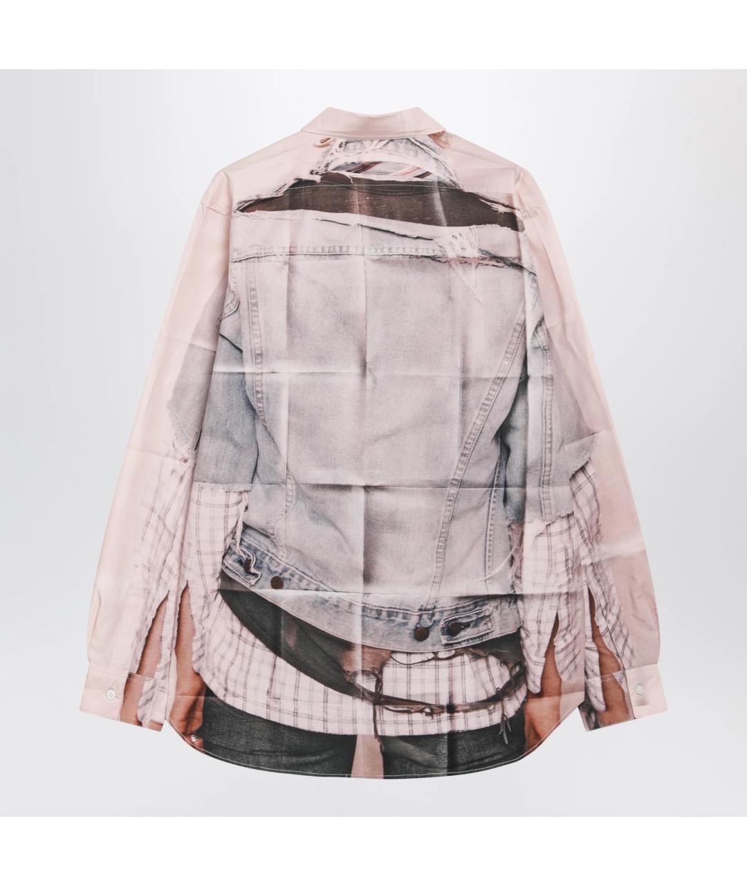 ACNE STUDIOS Розовая хлопковая кэжуал рубашка, фото 2