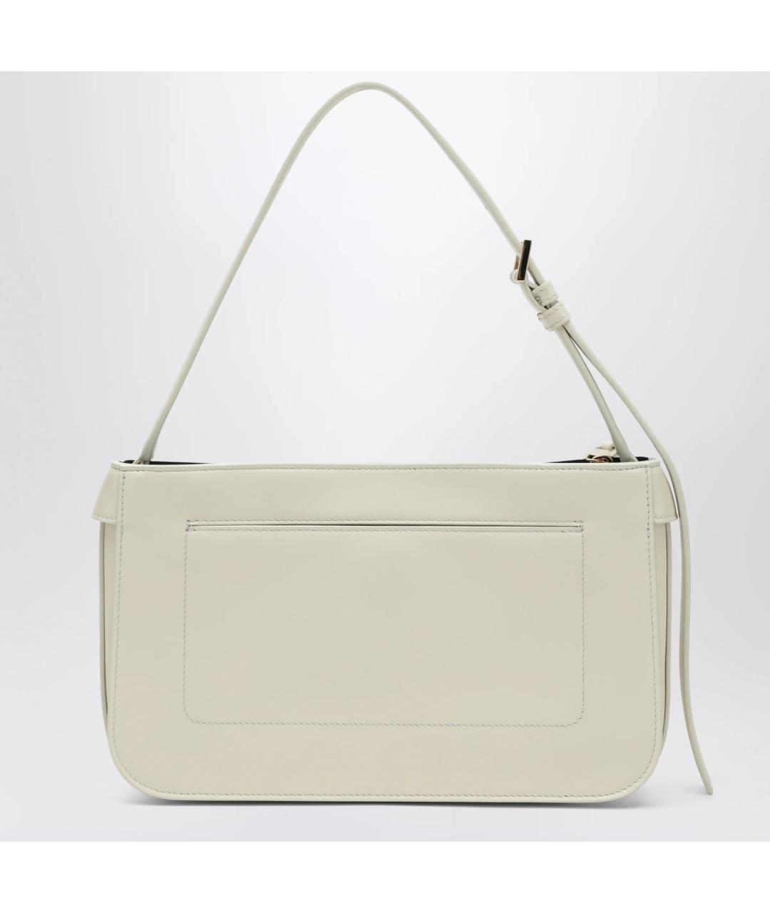 FERRAGAMO Бежевая кожаная сумка через плечо, фото 2