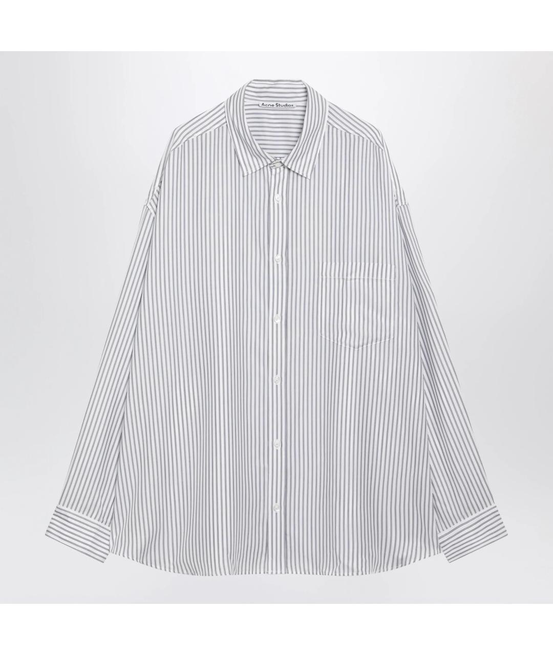 ACNE STUDIOS Белая хлопковая кэжуал рубашка, фото 3