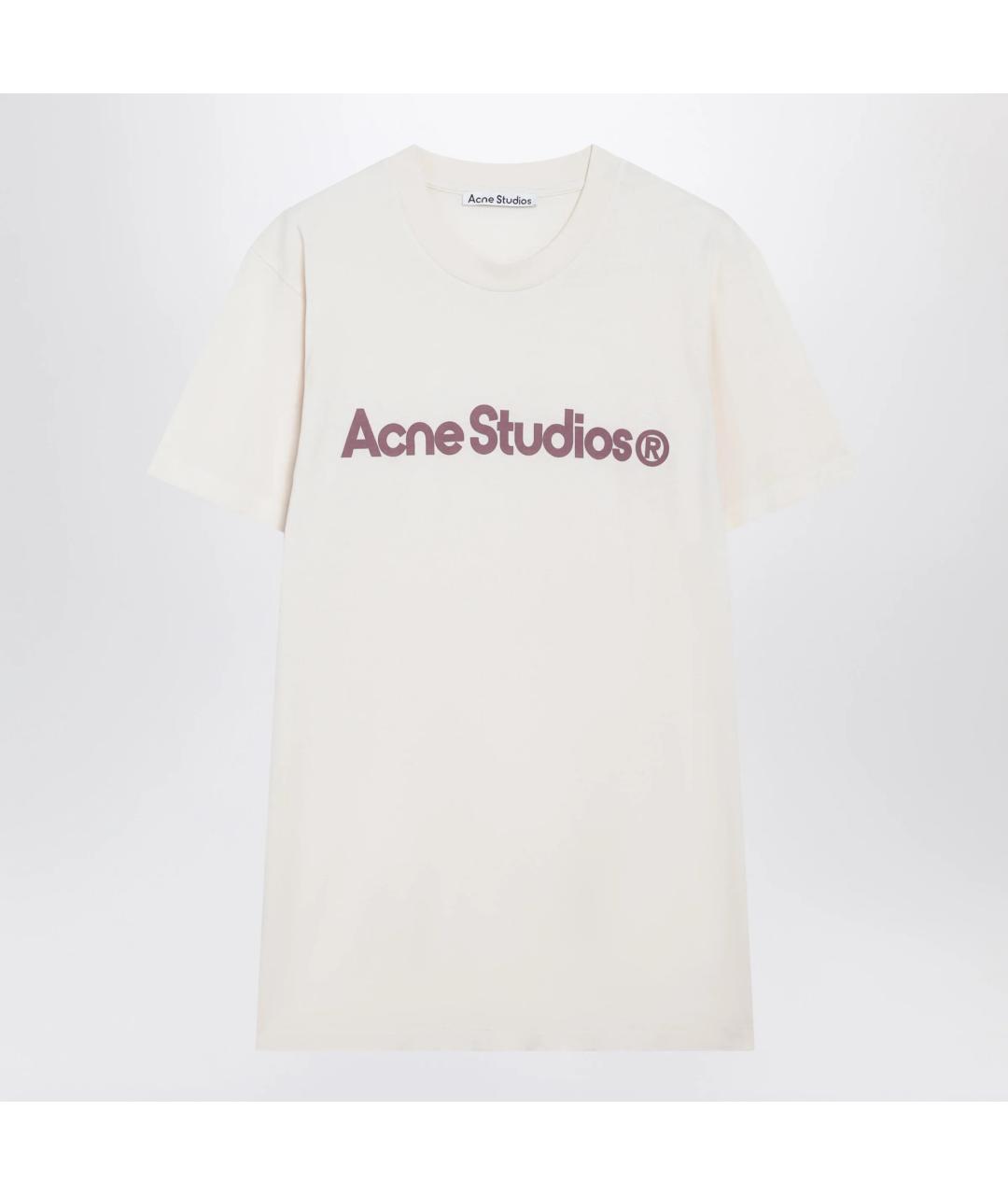 ACNE STUDIOS Мульти хлопковая футболка, фото 3