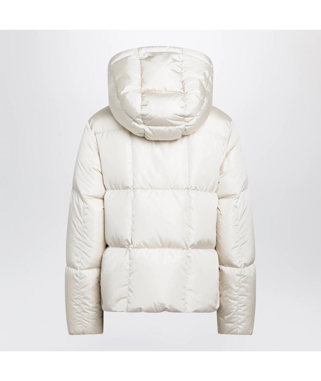 MONCLER Белый нейлоновый пуховик, фото 2