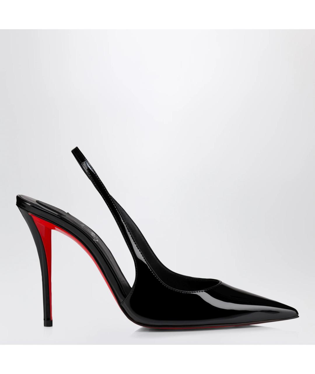 CHRISTIAN LOUBOUTIN Черные туфли из лакированной кожи, фото 3